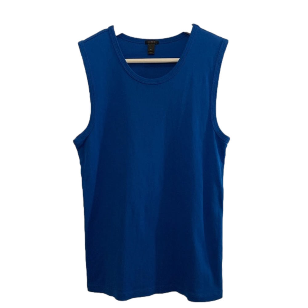 J Crew "Cobalt" Blue Sleeveless Shell Size M